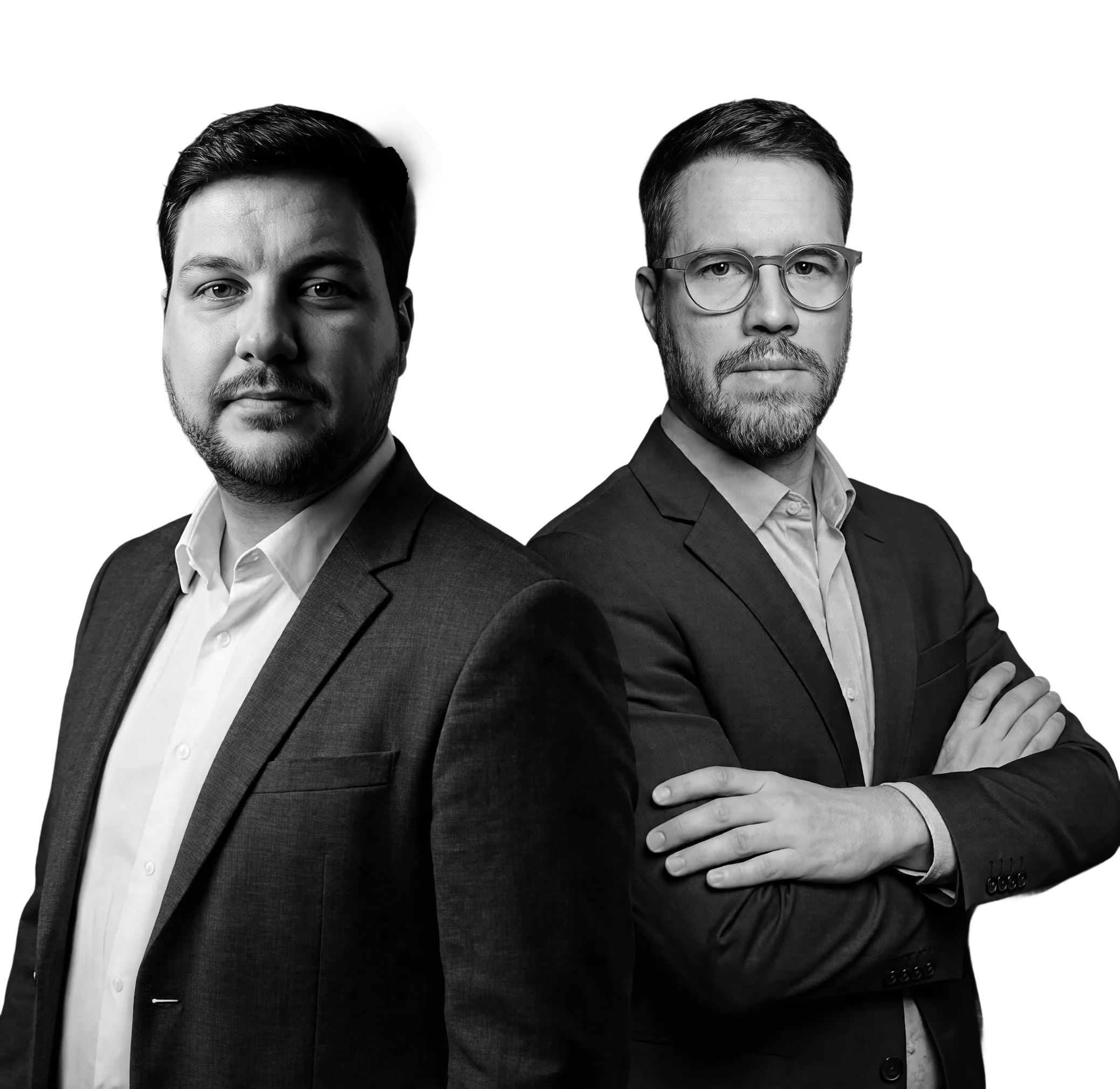 Fred Beneti e Gabriel Brasil, fundadores da HiveAgent, que conduzem a mentoria de IA