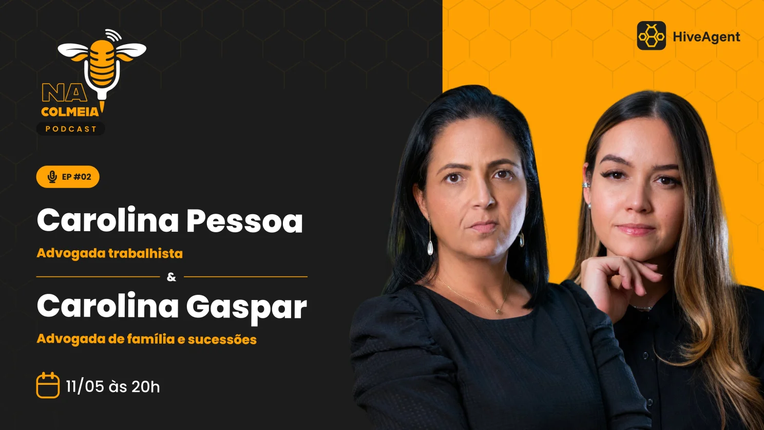 Carolina Pessoa e Carolina Gaspar no Na Colmeia Podcast — episódio 02 sobre adoção de IA no direito