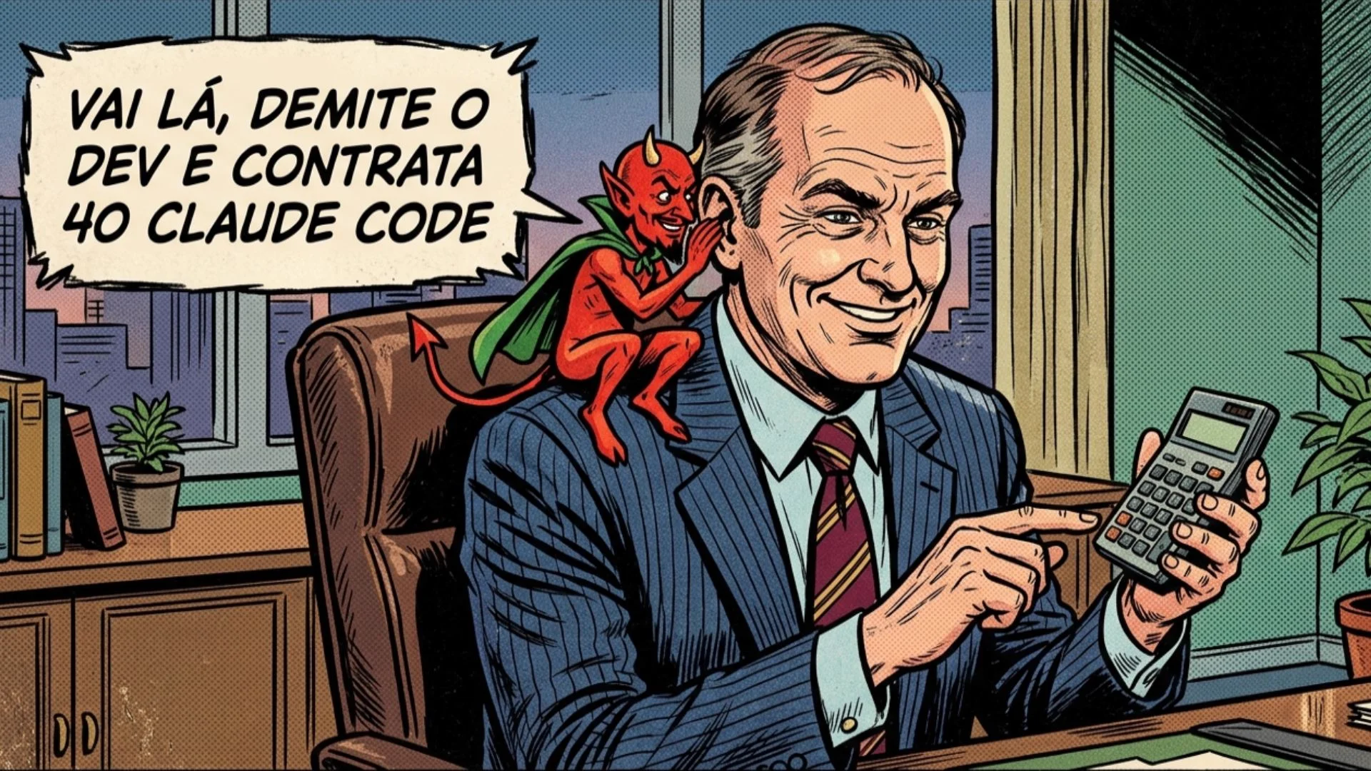 Trocar o dev por 40 Claudes? Sim, tem gente pensando assim.